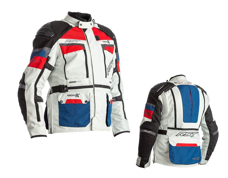 CAZADORA RST ADVENTURE X HOMBRE AZUL ROJO TALLA 54 L